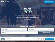 Tablet Screenshot of deanheller.com